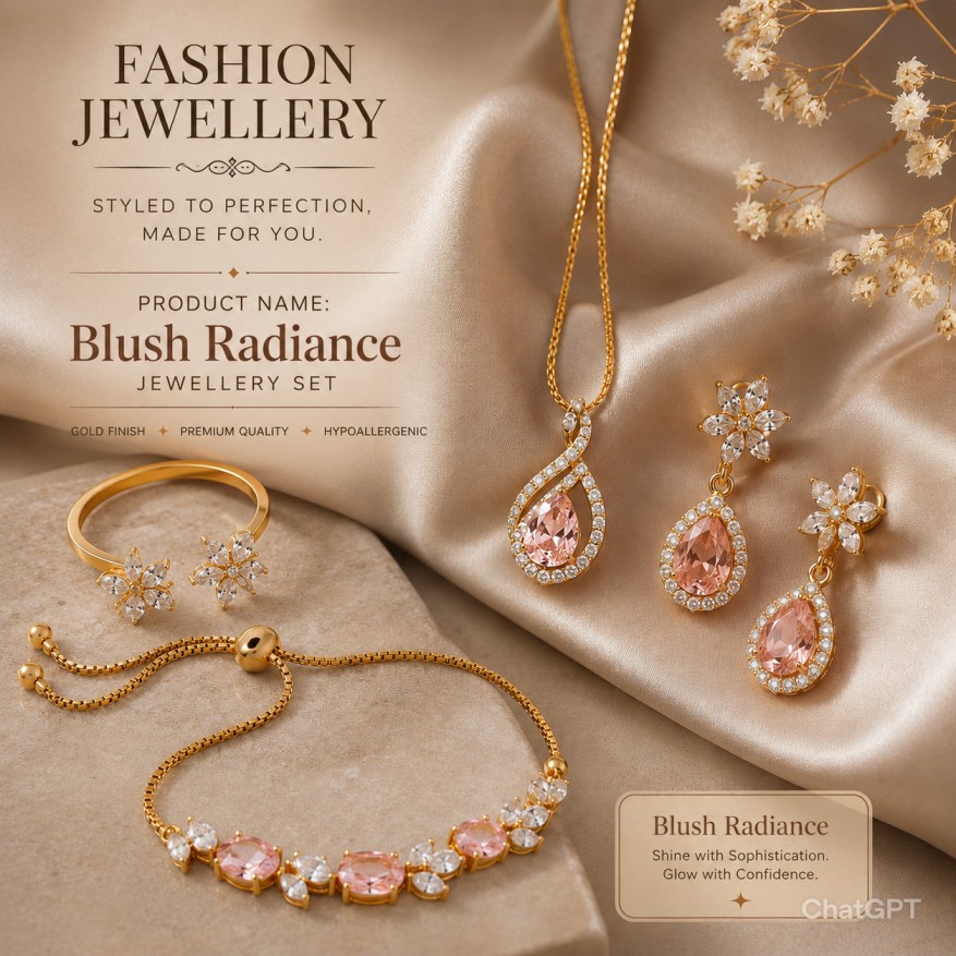 Blush Radiance Jewellery Set