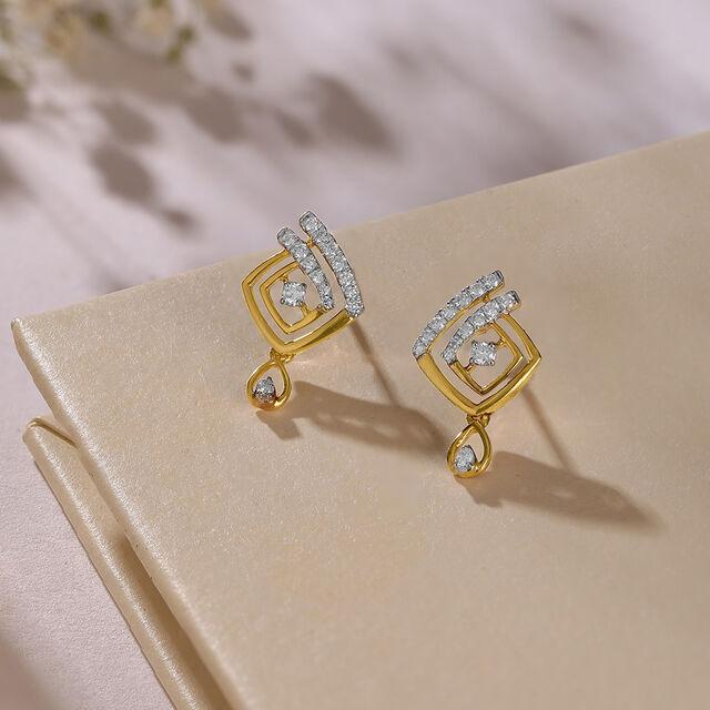 Elegant Diamond Drop Earrings
