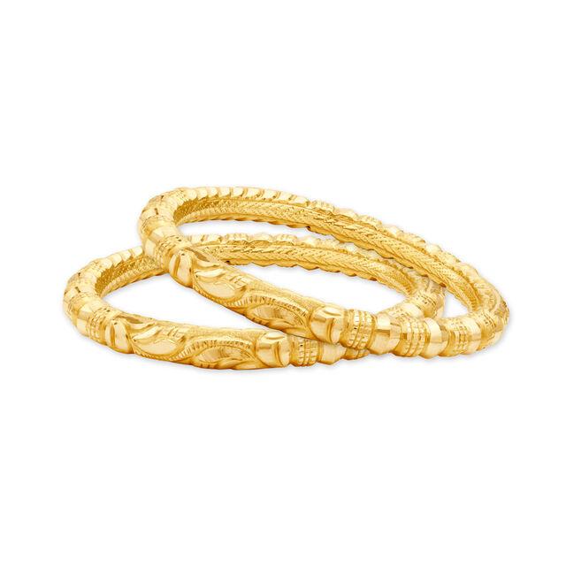 Elegant Gold Bangle Set