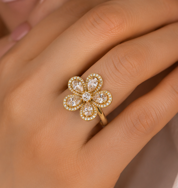 Golden Blossom Ring ✨