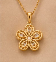 Golden Blossom Pendant ✨