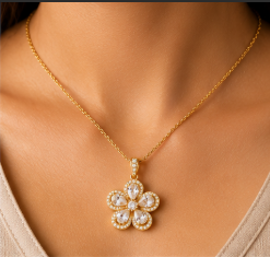 Golden Blossom Pendant ✨