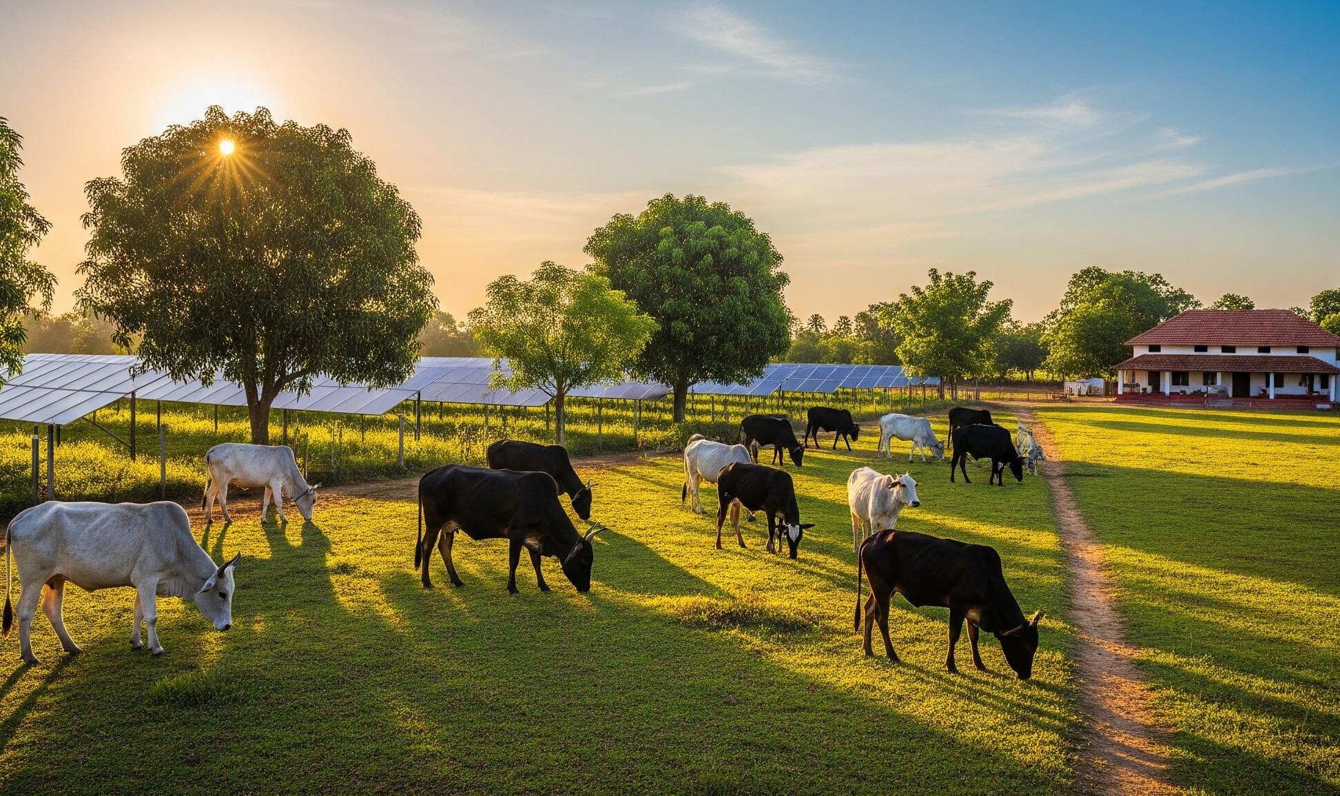 Healthy cows raised in a clean and natural dairy farm environment.