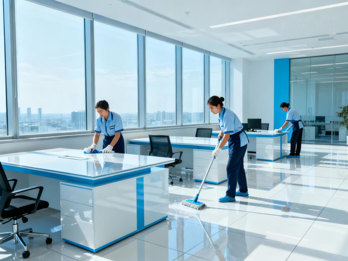 A clean and organized workplace for a healthier, more productive environment.