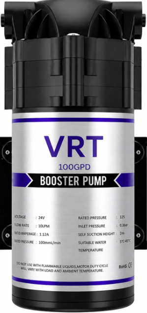 VRTCHOTU-100GPD Diaphragm Water Pump (0.06 hp)