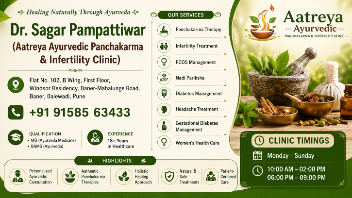 Dr. Sagar's Aatreya Ayurveda Panchakarma & Infertility Clinic